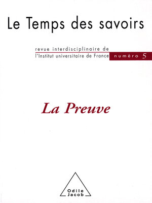 cover image of La Preuve